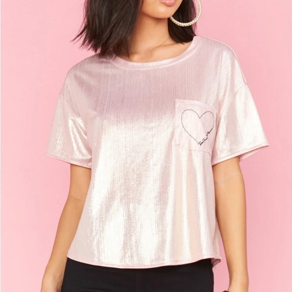 SHOW ME YOUR MUMU Disco Nap PJ Top in‎ Rose Gold - Picture 1 of 9